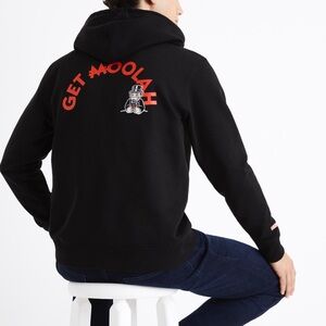 Celio Monopoly Black Hoodie with Graphic Detail